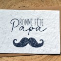 Carte à planter Bonne fête Papa - Moustache
