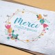 Carte à planter Merci Maîtresse Fleurs et papillons