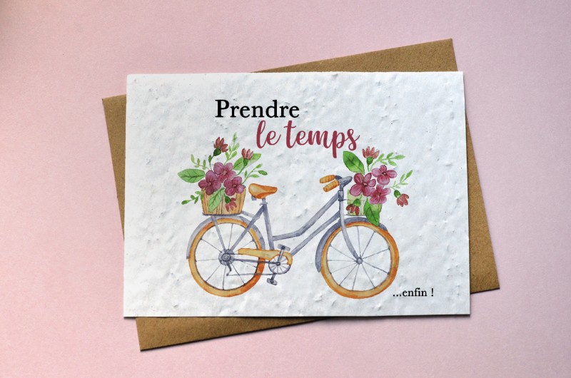 🌱Carte à planter Départ en retraite, pot de départ.