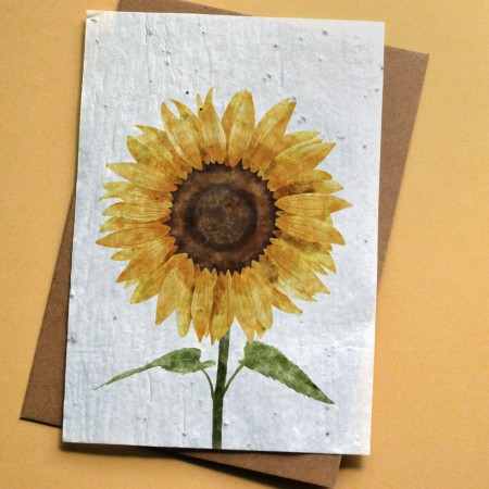 Carte à planter Tournesol