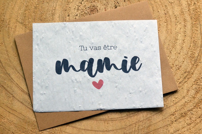 Carte à planter Tu vas être Mamie - Annonce Grossesse