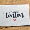 Carte à planter Tu vas être Tonton - Annonce Grossesse