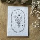 Carte à planter Merci pour votre commande - Noir et Blanc