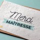 Carte à planter Merci Maîtresse