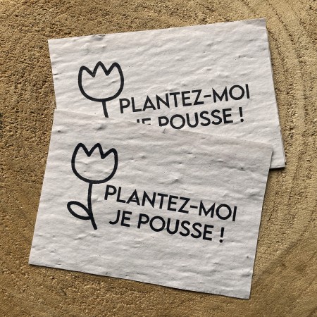 🌱Carte à planter Merci beaucoup - Carte à Pousser