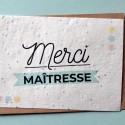 Carte à planter Merci Maîtresse