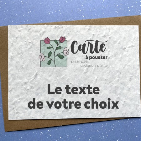 🌱Carte à planter Anniversaire Cheval aquarelle - Carte à Pousser