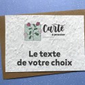 Carte à planter Logo et texte de votre choix