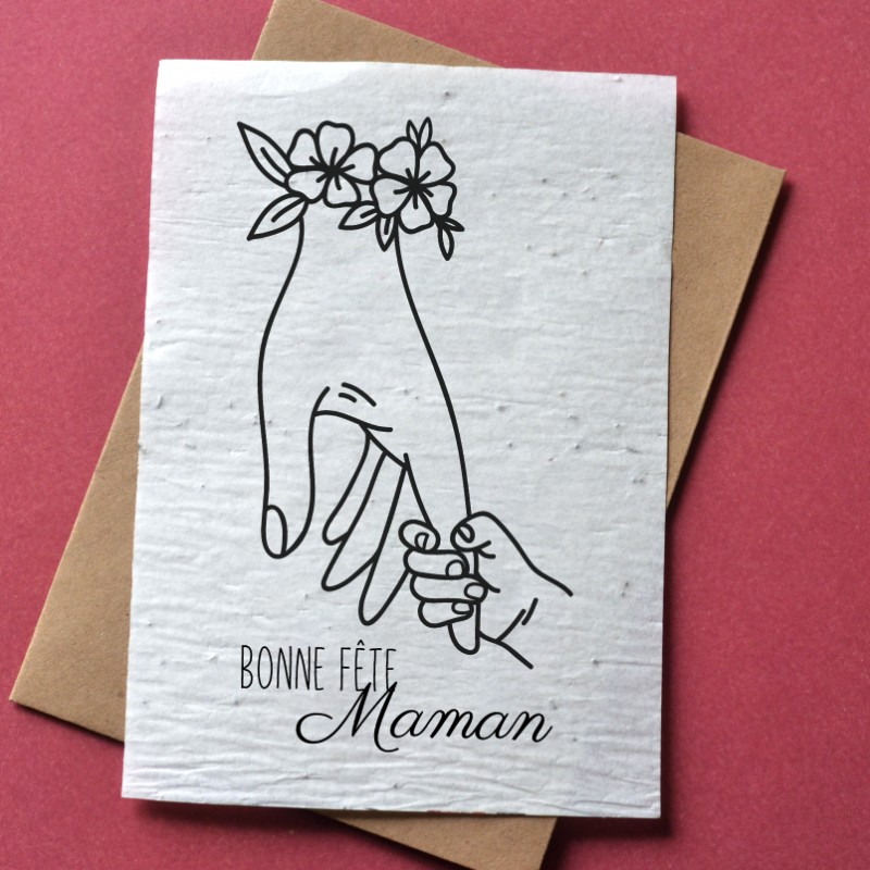 Carte à planter Bonne fête Maman