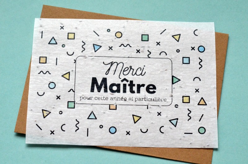 Carte à planter Merci Maître