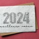 Carte à planter Meilleurs Voeux 2023 Noir et Blanc