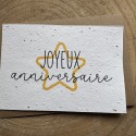 Carte à planter Joyeux Anniversaire étoile