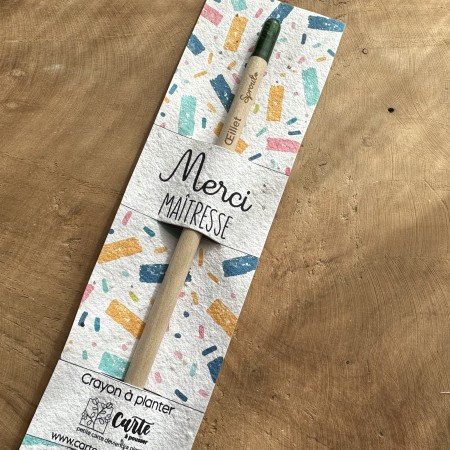 Crayon à planter Merci Maitresse