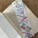 Marque-page à planter personnalisé Merci Maitre - Aquarelle