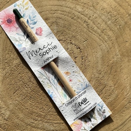 Crayon à planter Merci - Personnalisé