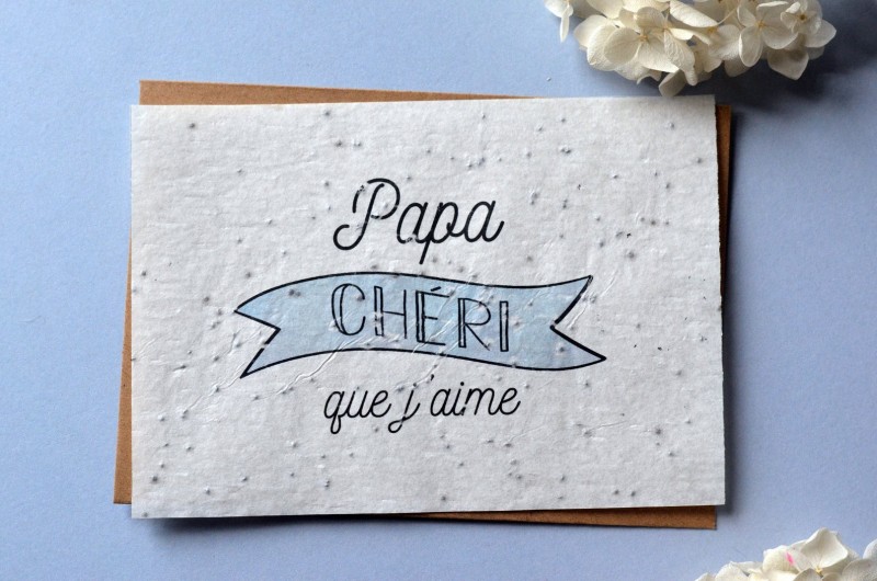 Carte à planter Papa Chéri