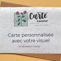 Carte à planter Logo et texte de votre choix