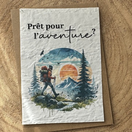 Carte à planter Prêt pour l'aventure ?