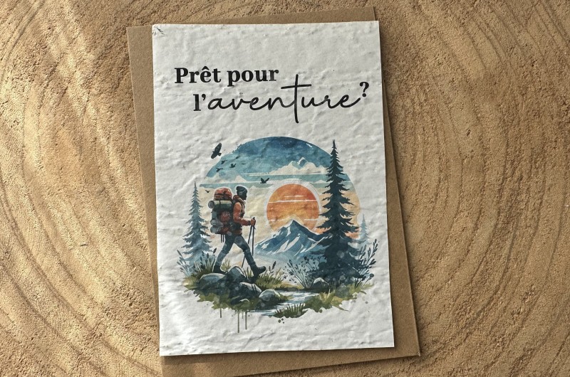 Carte à planter Prêt pour l'aventure ?