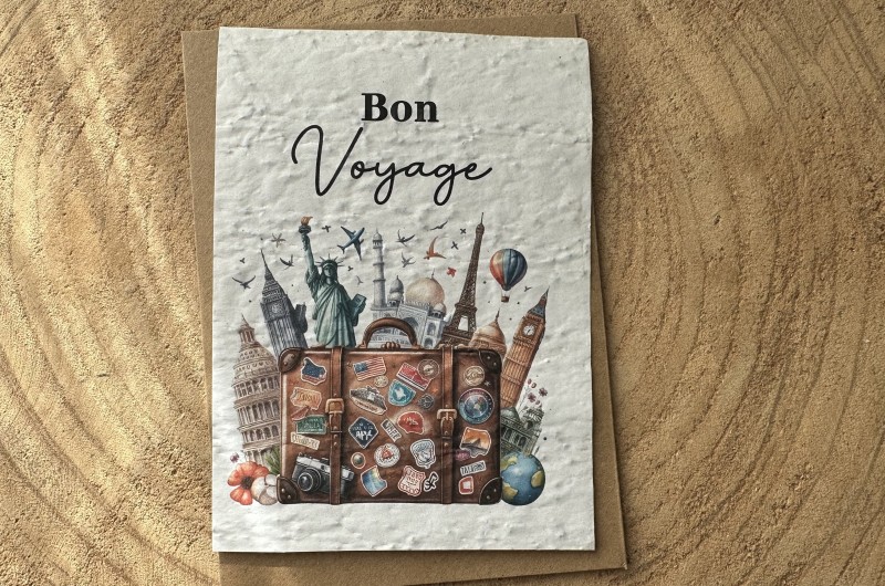 Carte à planter Bon Voyage