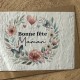 Carte à planter Bonne Fête Maman couronne de fleurs