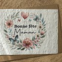 Carte à planter Bonne Fête Maman couronne de fleurs