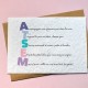 Carte à planter ATSEM Apostiche