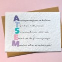 Carte à planter ATSEM Apostiche