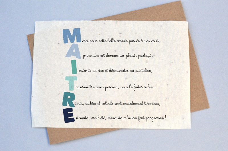 Carte à planter Maître Apostiche