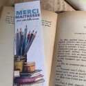Marque-page à planter Merci Maitresse pour cette belle année