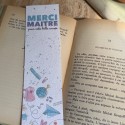Marque-page à planter Merci Maitre pour cette belle année