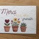 Carte à planter Merci de nous aider à grandir