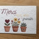Carte à planter Merci de nous aider à grandir