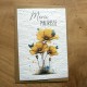 Carte à planter Merci Maîtresse Fleurs jaunes