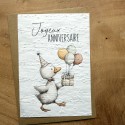 Carte à planter Joyeux Anniversaire Canard