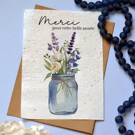 Carte à planter Merci pour cette belle année