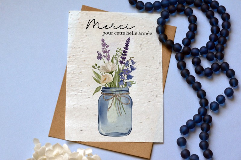 Carte à planter Merci pour cette belle année