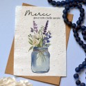 Carte à planter Merci pour cette belle année - violet