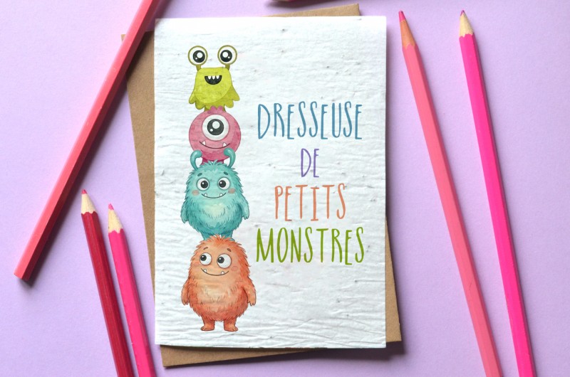 Carte à planter Dresseuse de petits monstres