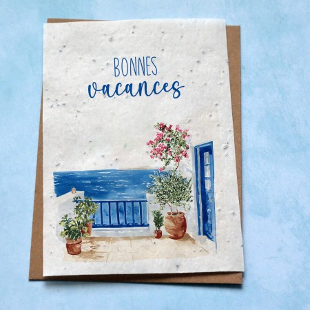 Carte à planter Bonnes Vacances Méditerranée