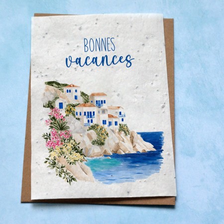 Carte à planter Bonnes Vacances Grèce