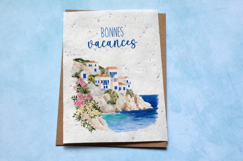 Carte à planter Bonnes Vacances Grèce