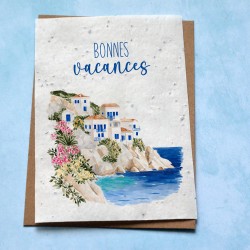 Carte à planter Bonnes Vacances Grèce