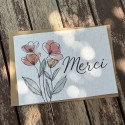 Carte à planter Merci coquelicots