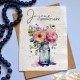 Carte à planter Joyeux Anniversaire Pivoines Rouges