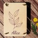 Presse à fleurs en bois avec prénom. Presse à fleurs pour herbier grand format personnalisable