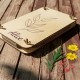 Presse à fleurs en bois avec prénom. Presse à fleurs pour herbier grand format personnalisable