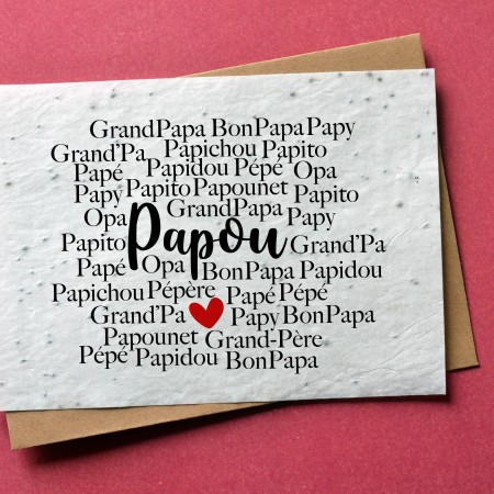 Carte à planter Papou - Grand-père