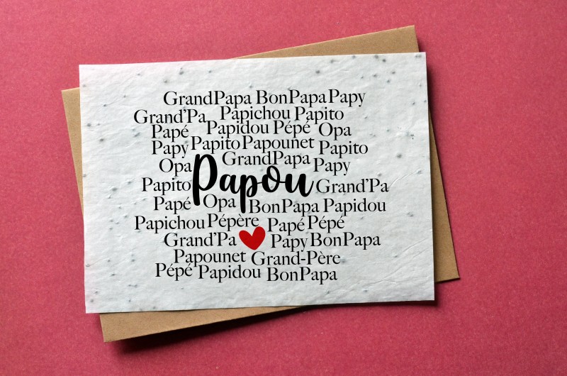 Carte à planter Papou - Grand-père