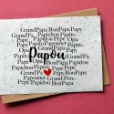 Carte à planter Papou - Grand-père